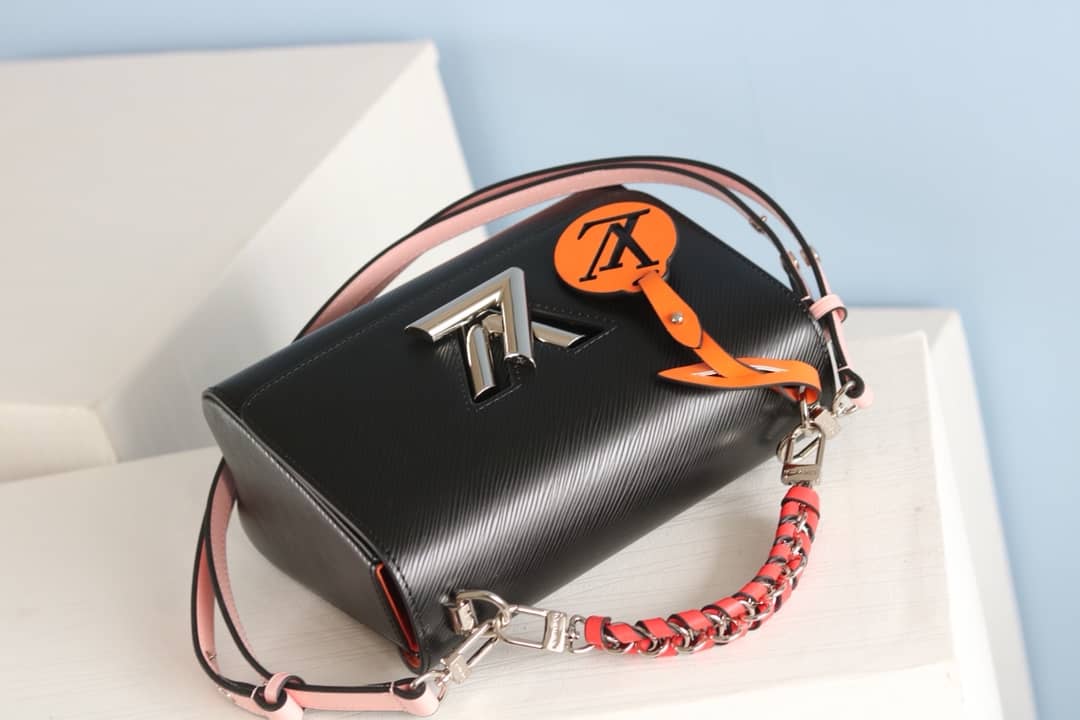 LV Tote Dupe Twist MM Crossbody Bag Replica Black M50305