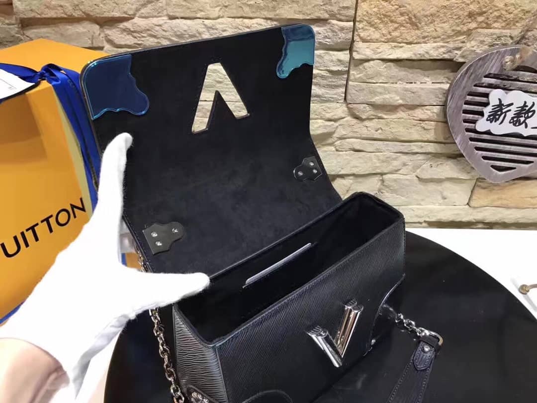 L0vis Vvtt0n Replica Twist MM Epi Leather Bag Black