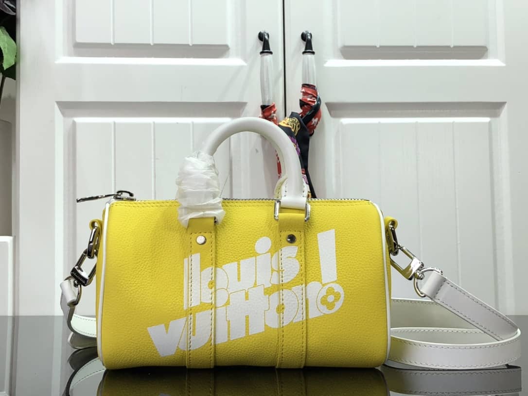 L0vis Vvtt0n Keepall Xs Jaune Virgil Abloh Replica Shoulder Bag M80842