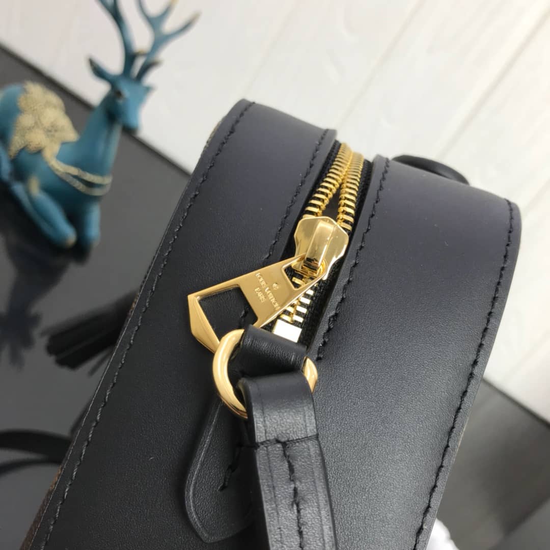 L0vis Vvtt0n Canvas Saintonge Replica Camera Bag Black M43555