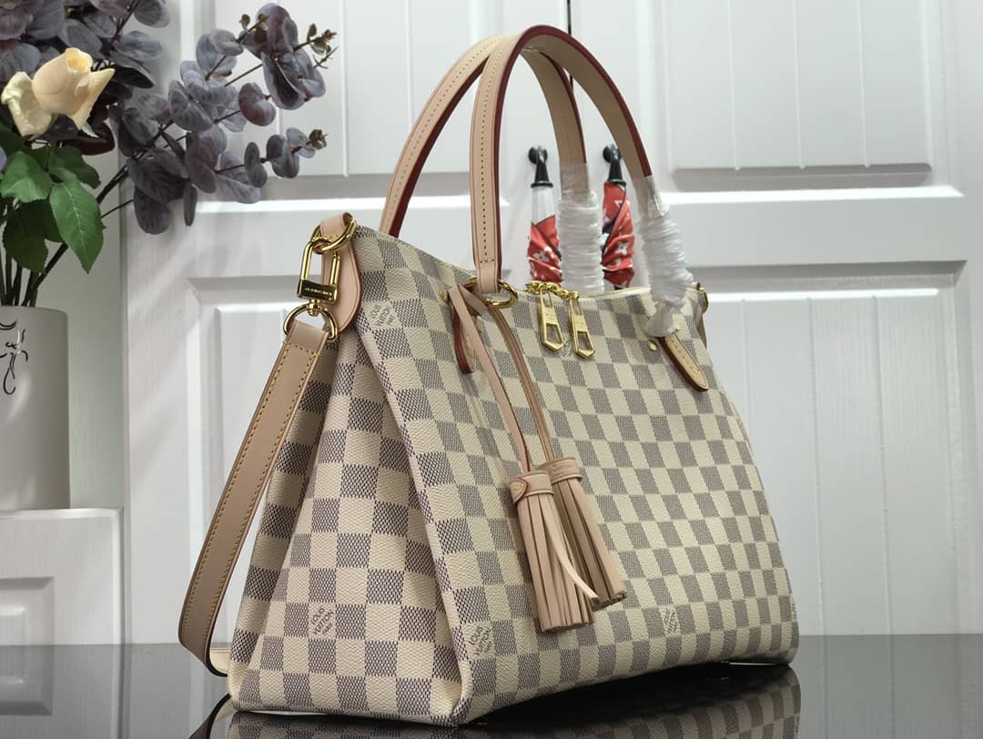 L0vis Vvtt0n Lymington Damier Azur Tote Replica Beige N40022