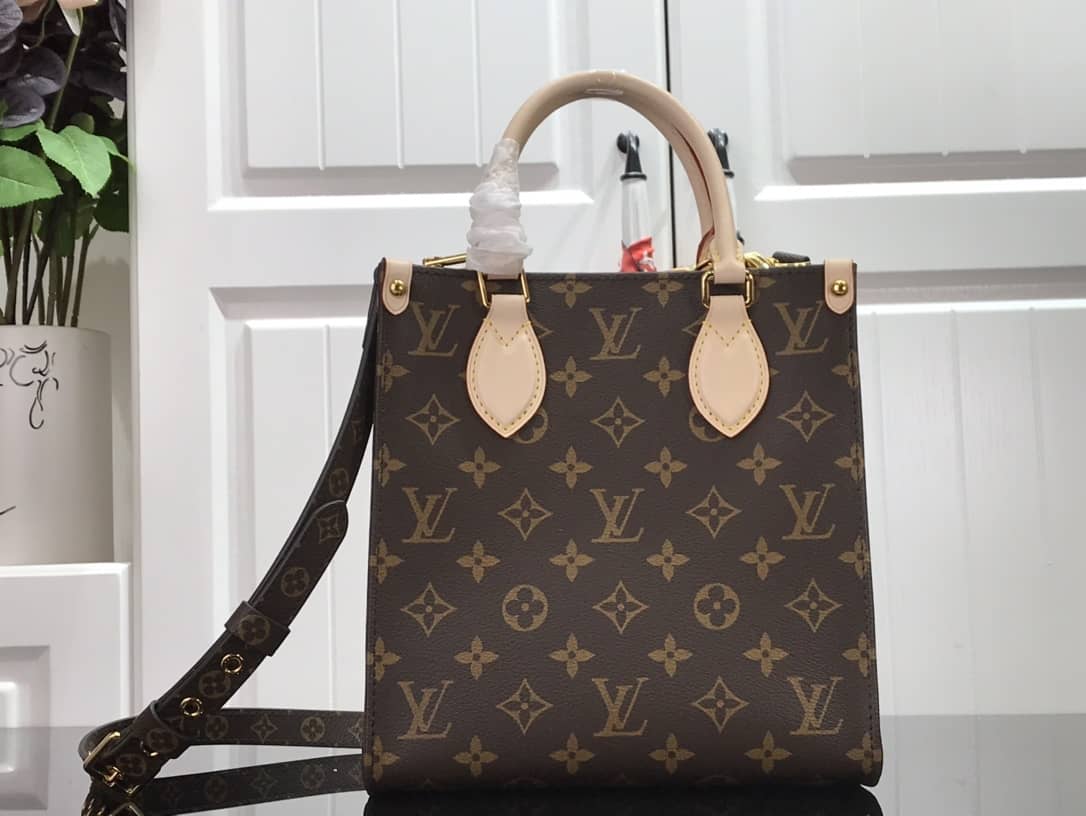 LV Tote Dupe Monogram Sac Plat Petit Tote Replica M45847