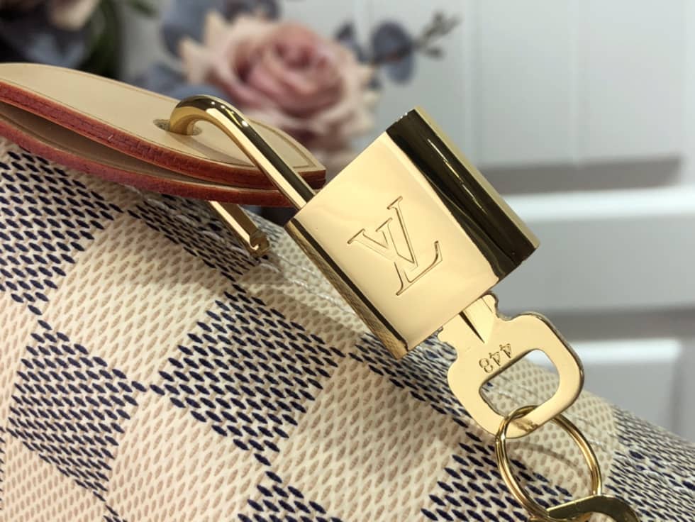 L0vis Vvtt0n Damier Azur Canvas Lena MM Replica Handbag N44040