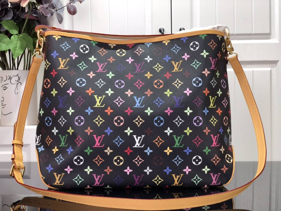 L0vis Vvtt0n Delightful PM Monogram Multicolor Shoulder Bag Replica Black M40352