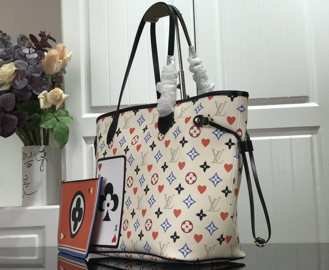 L0vis Vvtt0n Game On Neverfull MM Tote Replica White M57462