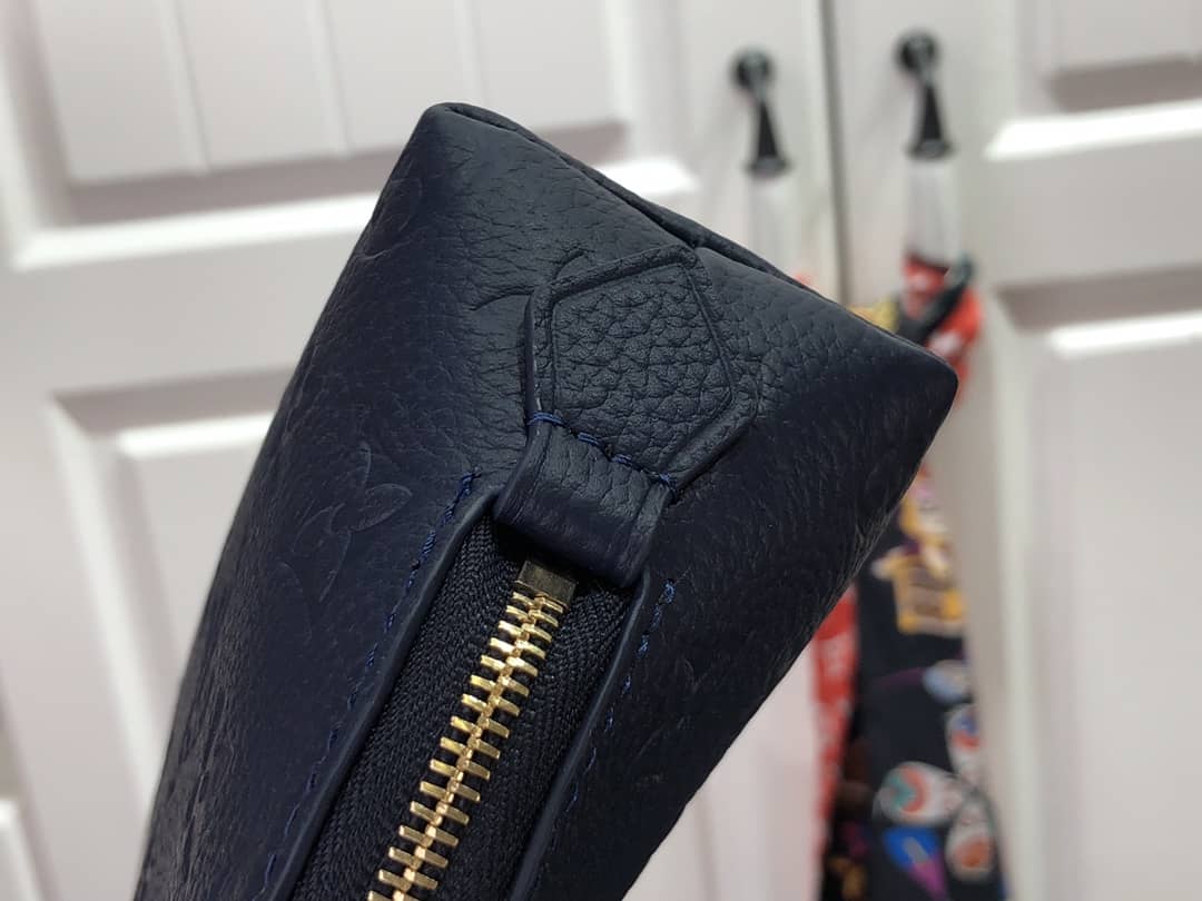 L0vis Vvtt0n Pochette Dupe Monogram Cosmetic Pouch  Blue M47515