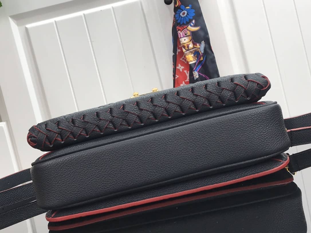 L0vis Vvtt0n Pochette Metis Braided Monogram Empreinte Replica Black M43942