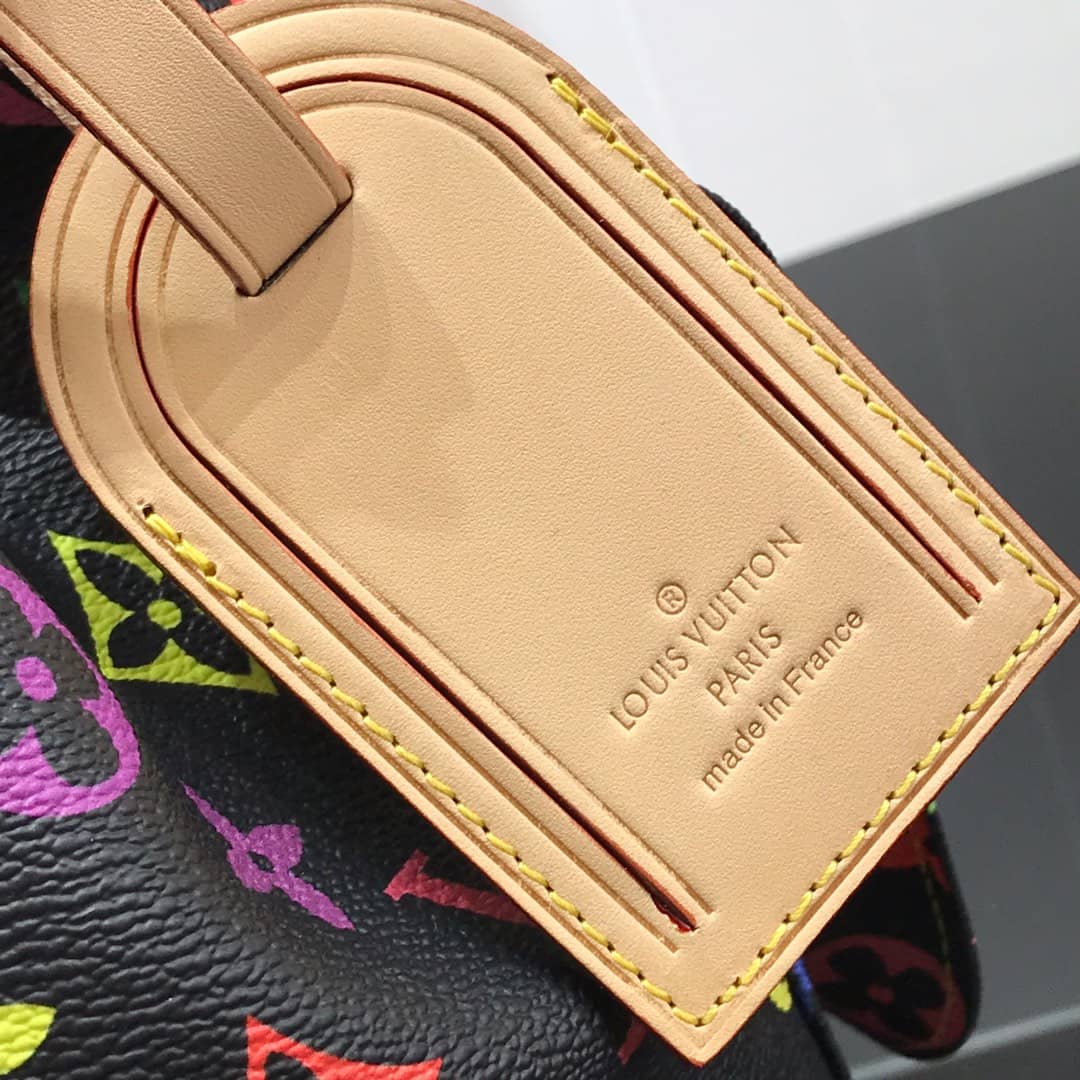 L0vis Vvtt0n Monogram Multicolor Petit Noe Replica Shoulder Bag Black M42229