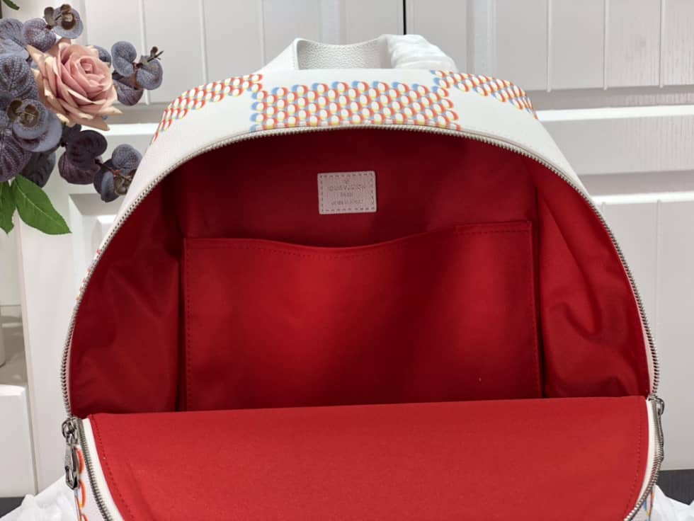 LV Backpack Replica Racer Damier Spray White M20664