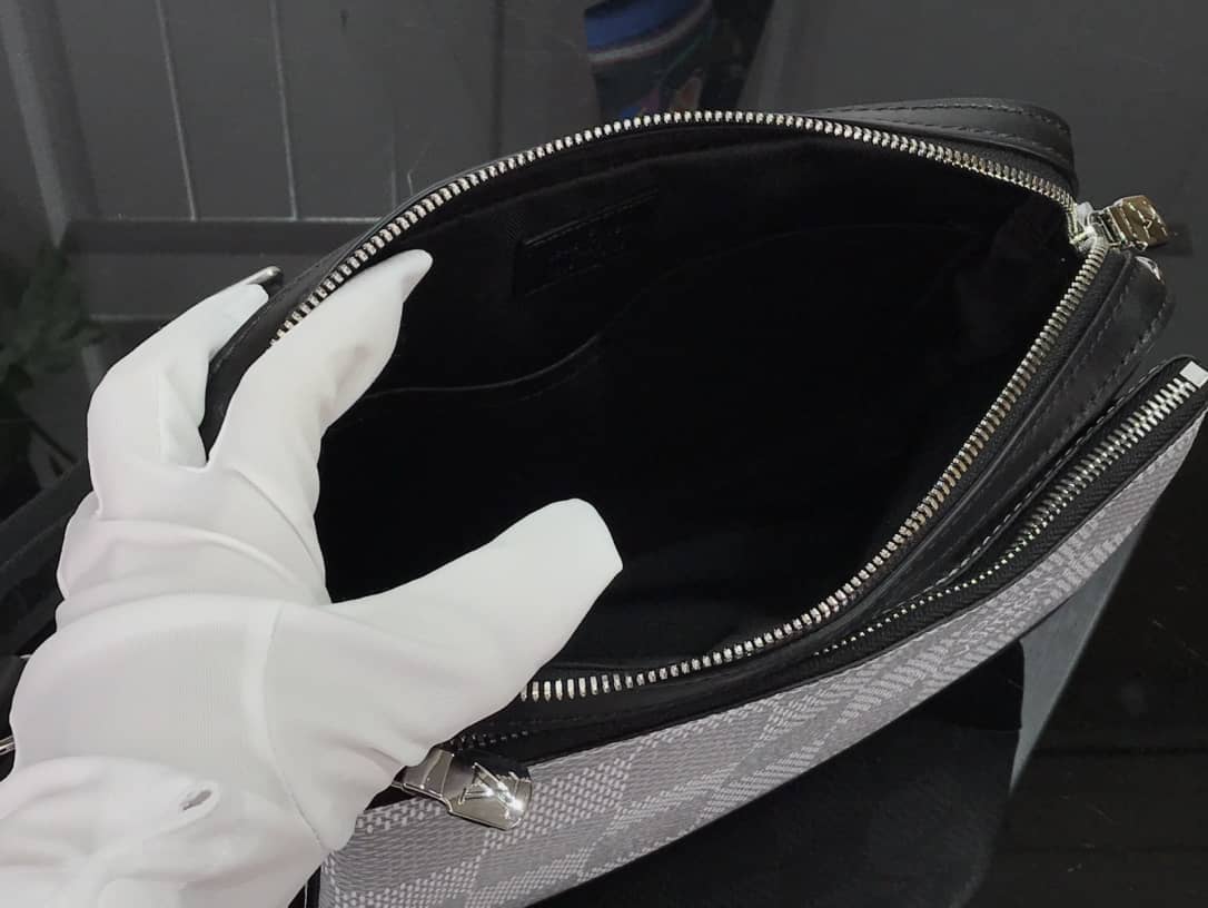 L0vis Vvtt0n Virgil Abloh Trio Multi Replica Messenger Bag Gray M69443