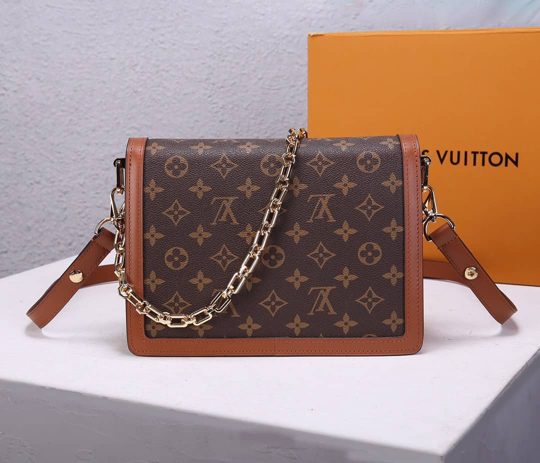 L0vis Vvtt0n Monogram MM Reverse Dauphine Shoulder Bag Replica M44391