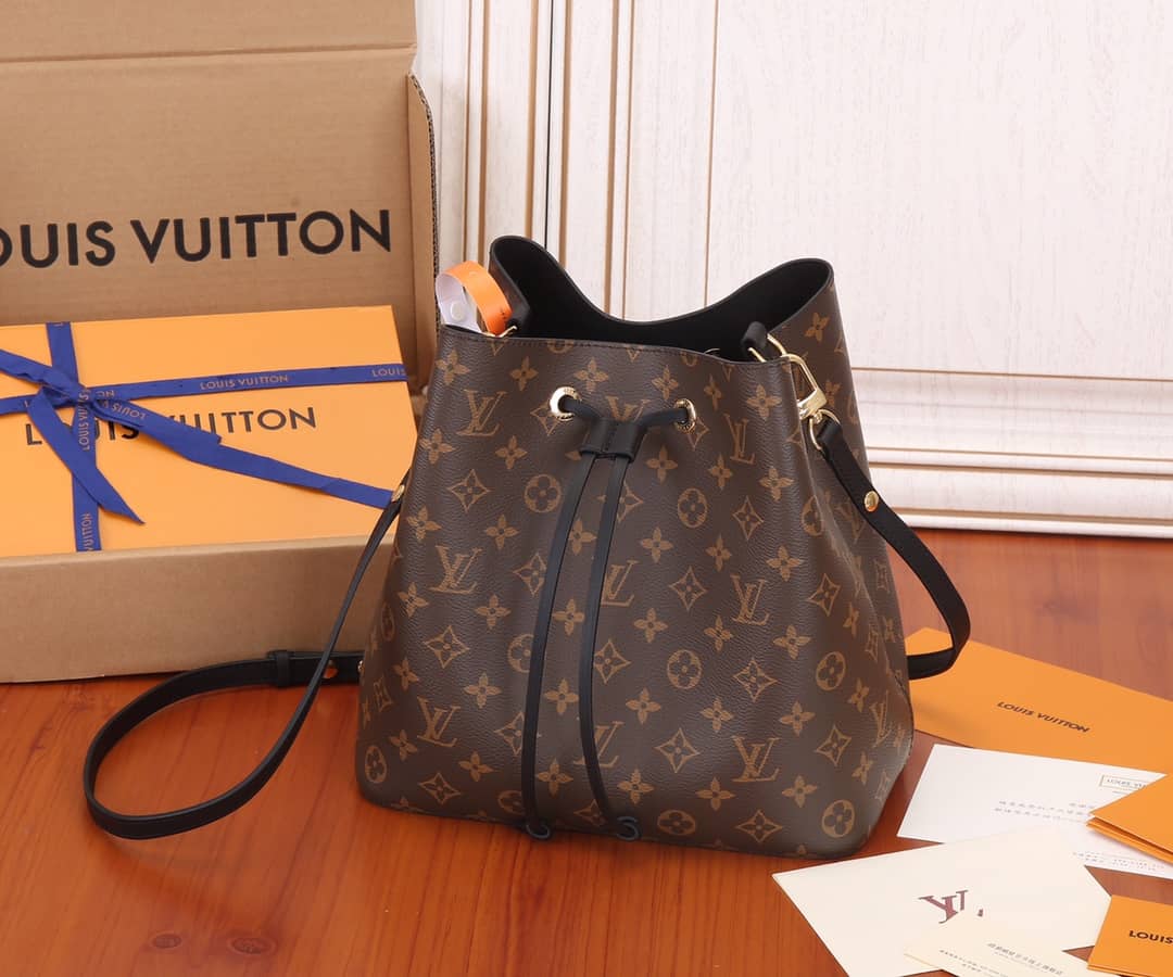 L0vis Vvtt0n Neonoe Replica Bucket Bag Brown M44020