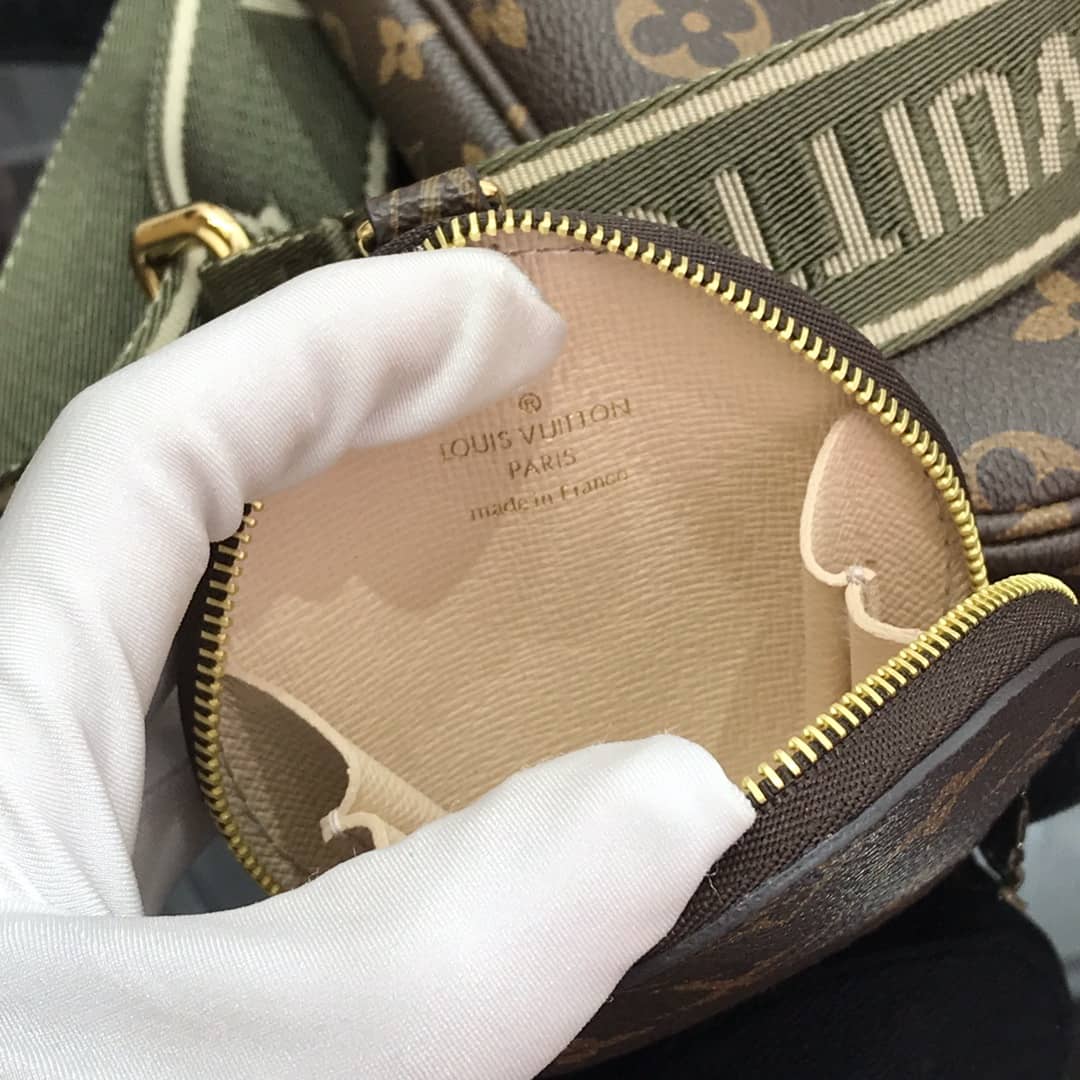 L0vis Vvtt0n Monogram Canvas Multi Pochette Replica Green M44823