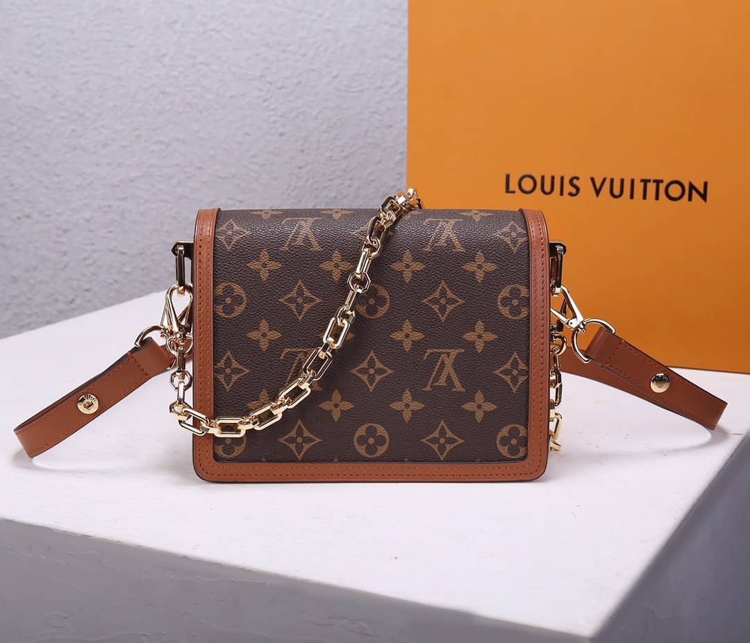 L0vis Vvtt0n Dauphine Mini Monogram Replica Crossbody Bag Brown M44580