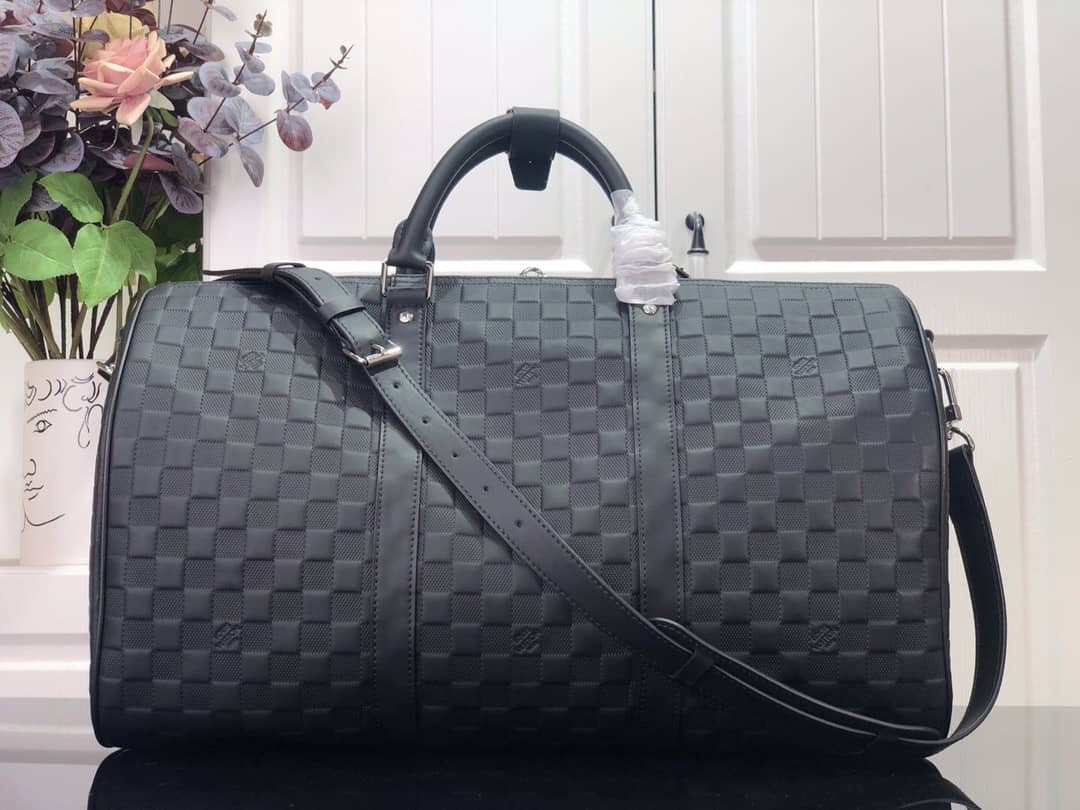L0vis Vvtt0n Keepall Bandouliere 45 Damier Amphini Boston Leather Bag Replica N41145