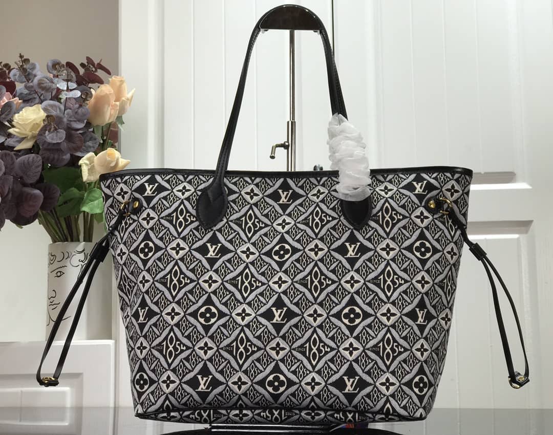 L0vis Vvtt0n Monogram Jacquard Neverfull MM Tote Replica M57230