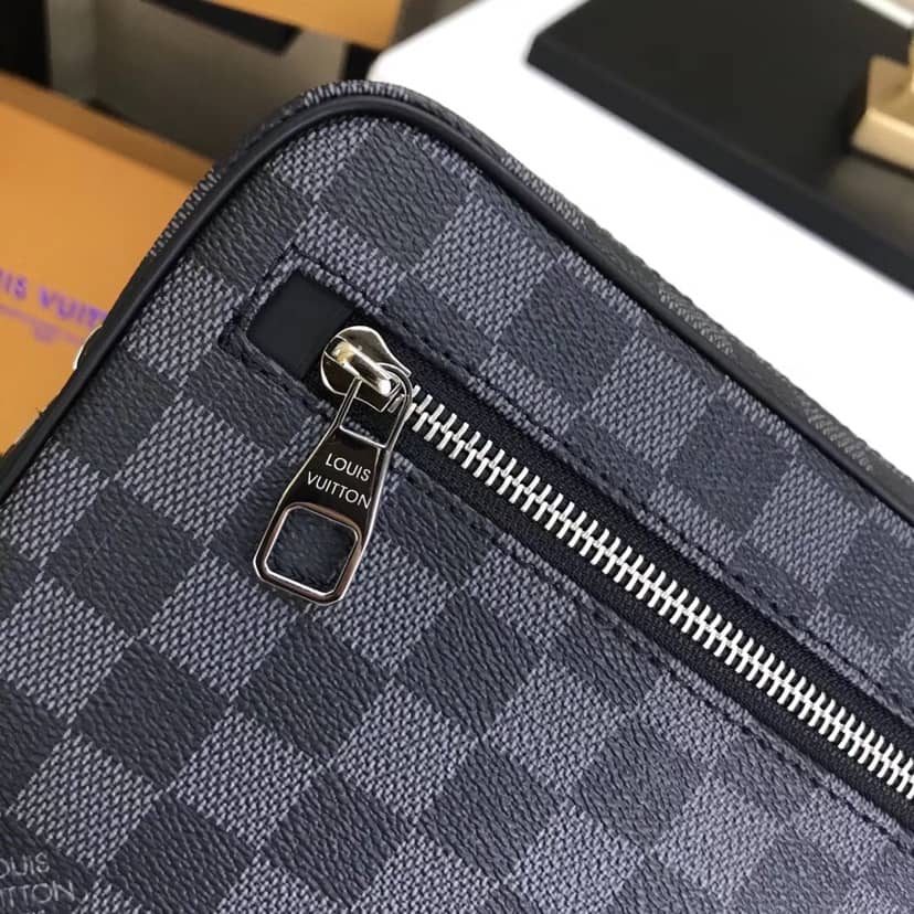 L0vis Vvtt0n Damier Graphite Pochette Kasai Clutch Replica Black N41664