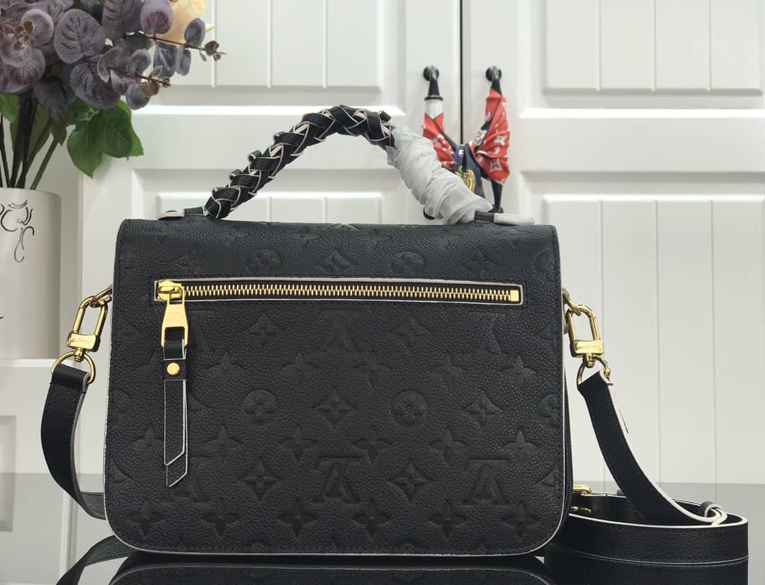 L0vis Vvtt0n Pochette Metis Braided Monogram Empreinte Replica Black M43942