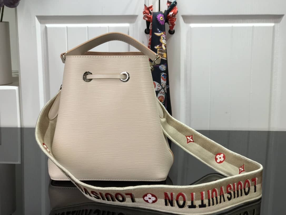 L0vis Vvtt0n Neonoe BB Replica Bucket Bag Apricot M57693