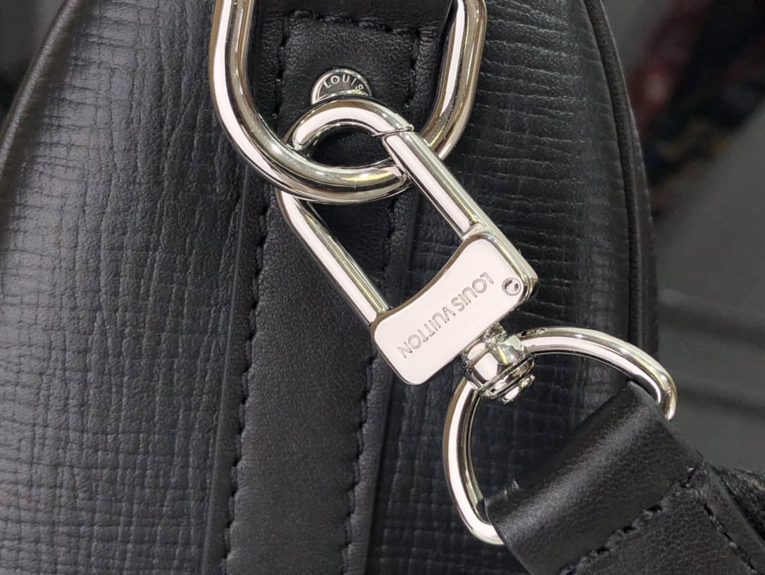 L0vis Vvtt0n x Nigo Keepall XS Leather Monogram Replica Bag Black M81010