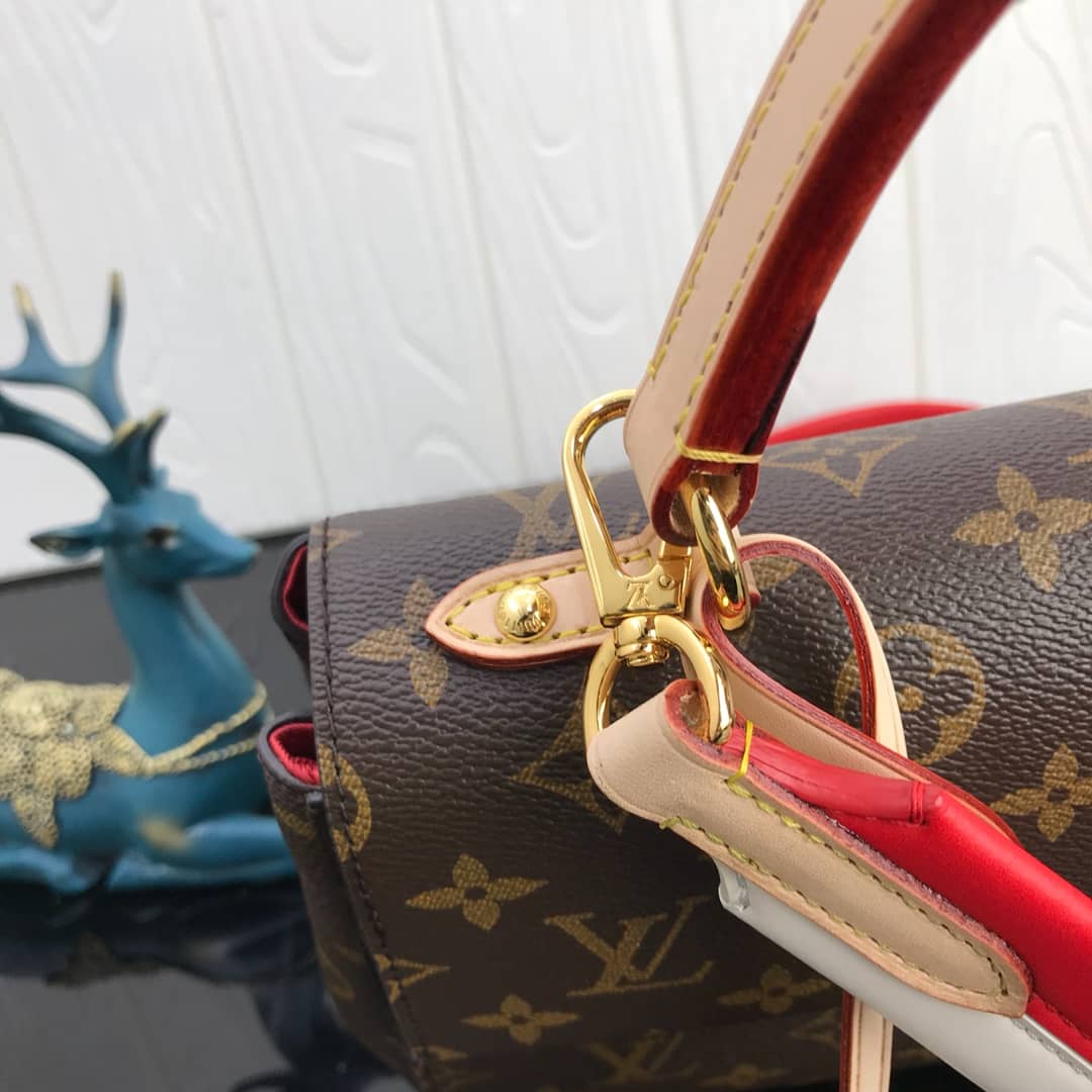 L0vis Vvtt0n Cluny BB Monogram Canvas Shoulder Handbag Replica Red M42738
