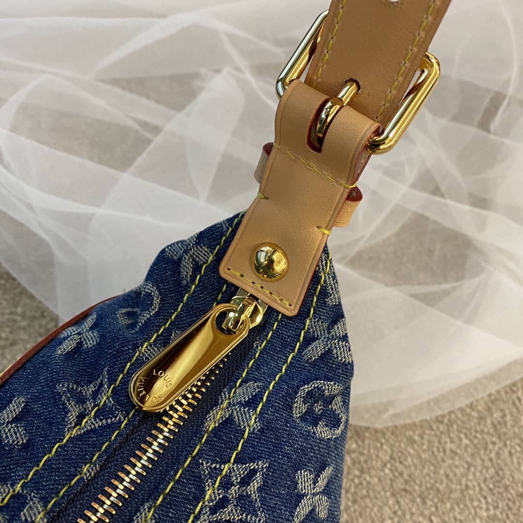 L0vis Vvtt0n Monogram Denim Baggy PM Bag Replica Blue M44464