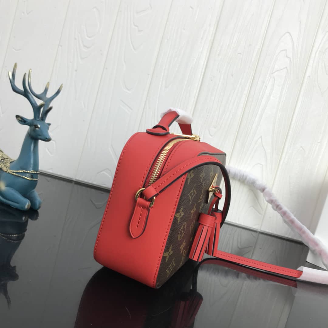 L0vis Vvtt0n Canvas Saintonge Replica Camera Bag Red M43555
