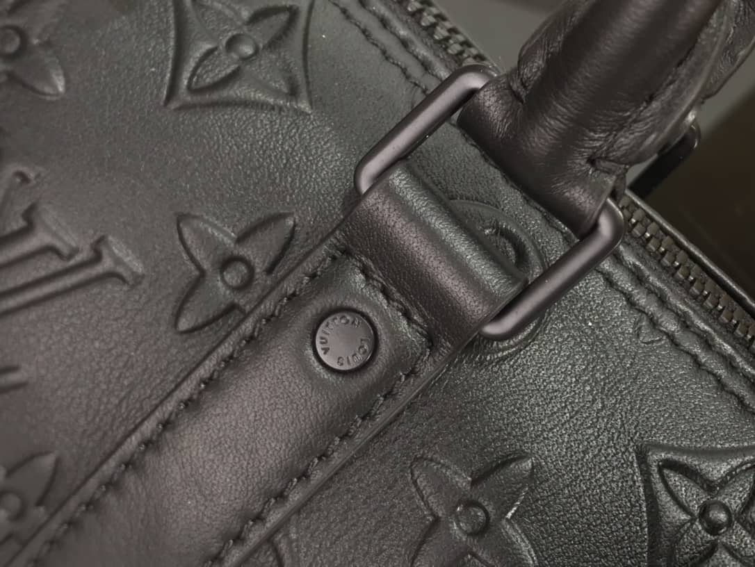 L0vis Vvtt0n Keepall XS Monogram Seal Cowhide Leather Bag Replica Black M57960