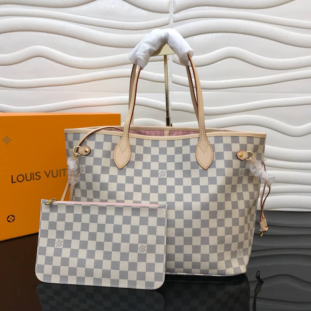 L0vis Vvtt0n Neverfull Dupe MM Damier Azur Bag N40995