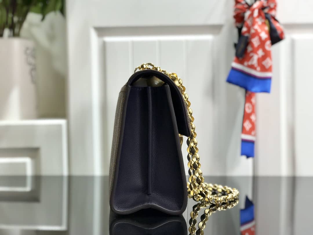 L0vis Vvtt0n Monogram Canvas Victoire Chain Bag Replica Blue M41731