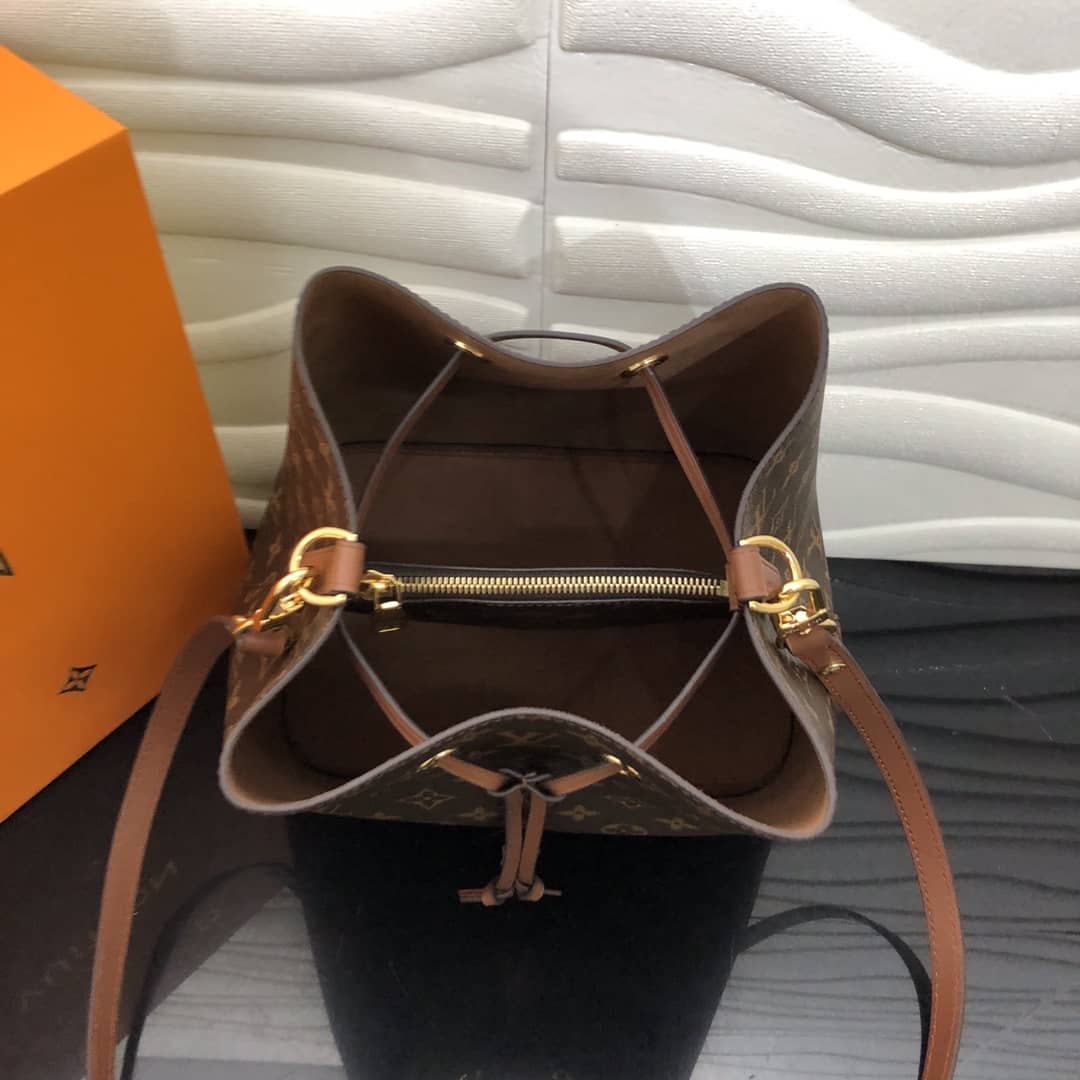 L0vis Vvtt0n Neonoe Replica Bucket Bag Brown M44020