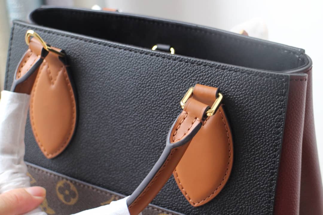 L0vis Vvtt0n Monogram Fold MM 2way Tote Replica Black M45409