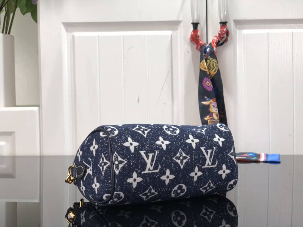 L0vis Vvtt0n Nano Speedy Denim Leather M81168 Replica Crossbody Bag