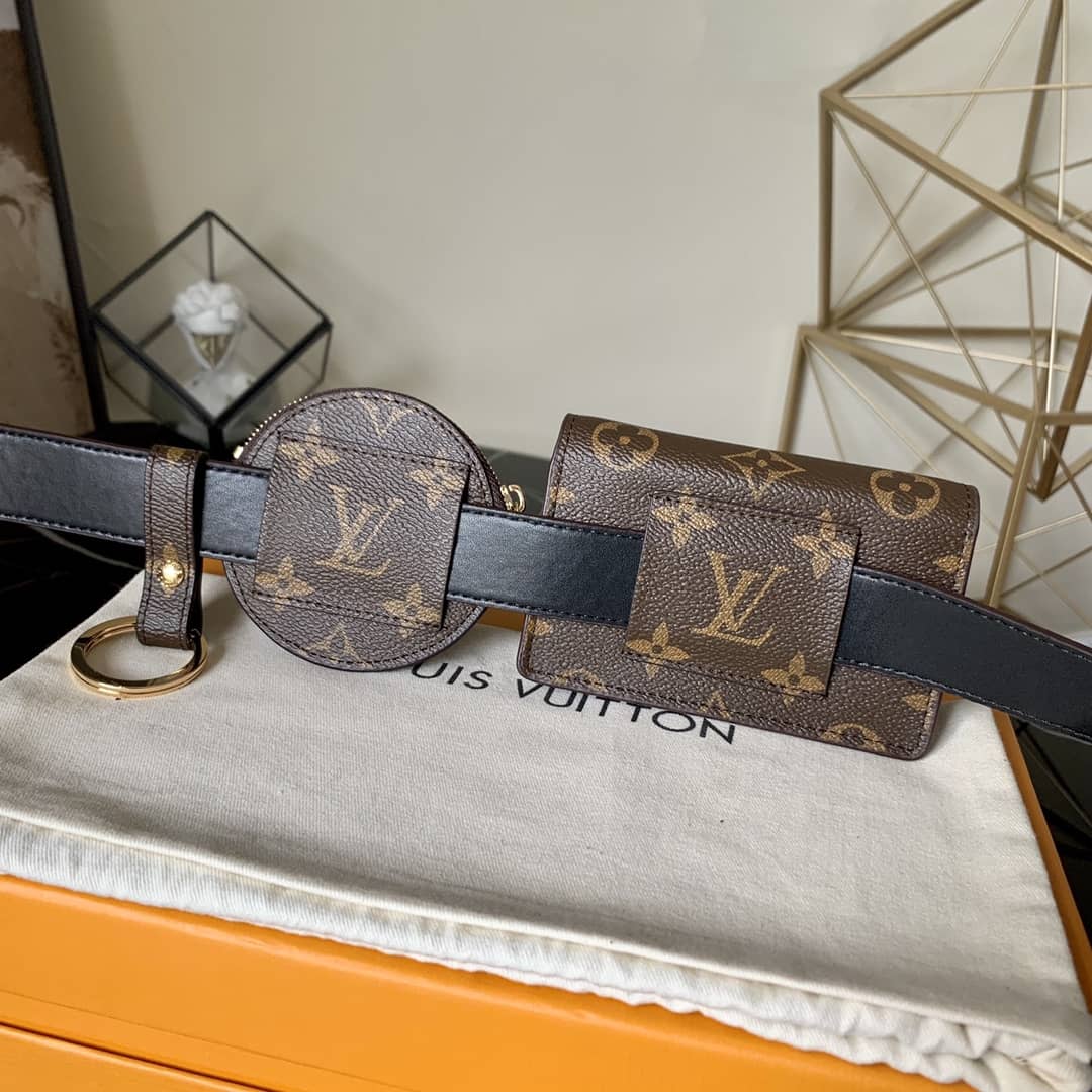 L0vis Vvtt0n Monogram Canvas Daily Multi Replica Pochette 30mm Belt Brown M0236U