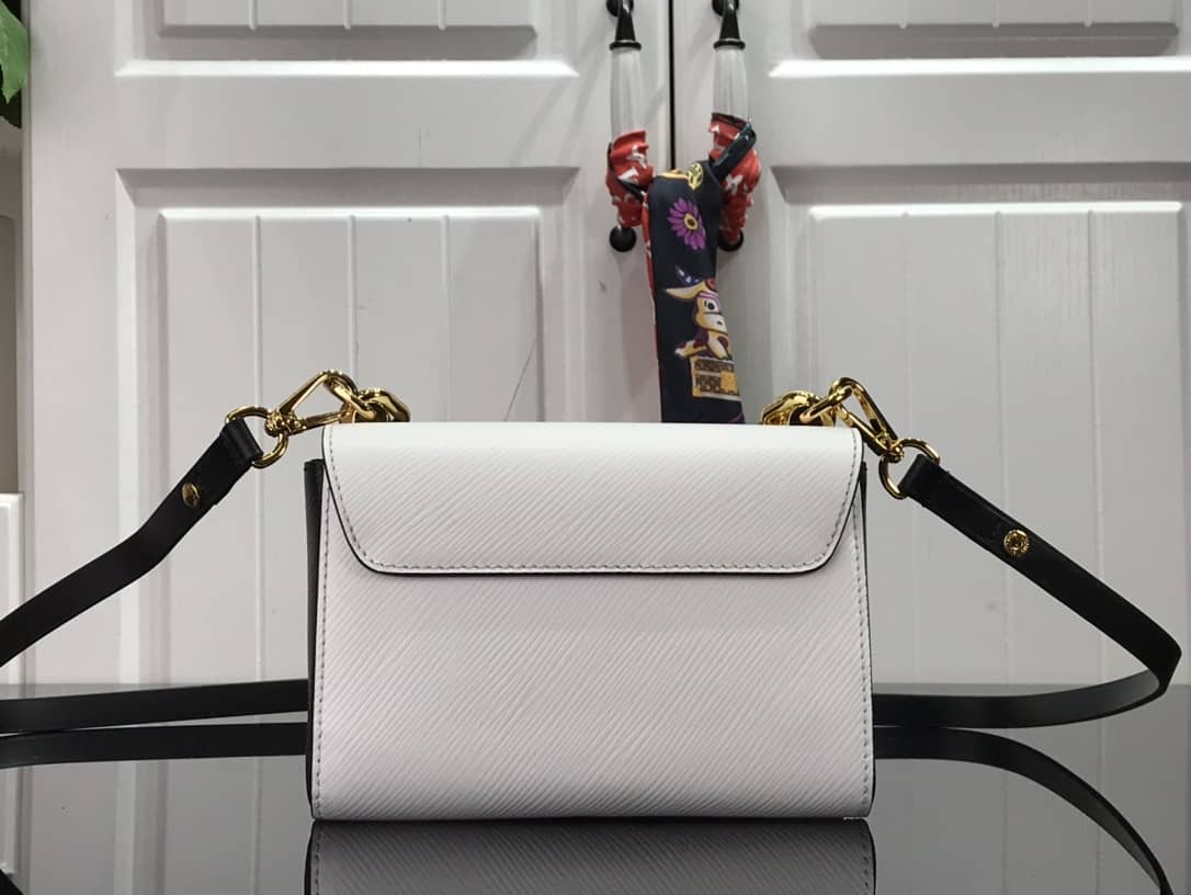 L0vis Vvtt0n Monogram 2Way Leather Twist Replica Handbag White M58526
