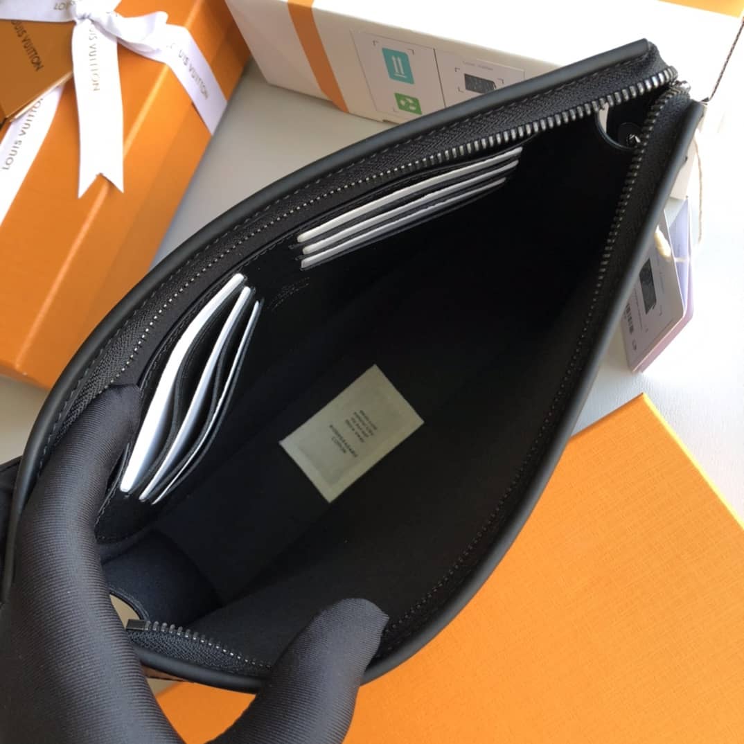 L0vis Vvtt0n Monogram Eclipse Canvas Replica Pochette Voyage MM Black M61692