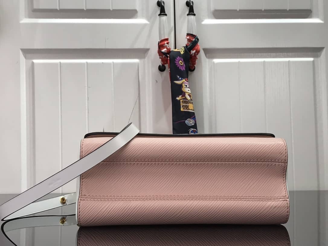 L0vis Vvtt0n Monogram 2Way Leather Twist Replica Handbag Pink M58526