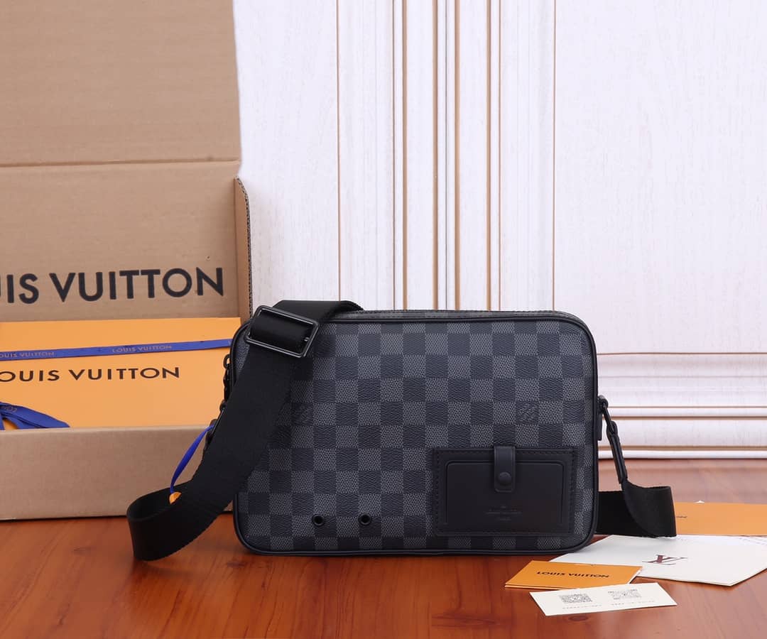 L0vis Vvtt0n Alpha Damier Graphite Canvas Messenger Bag Replica N40364