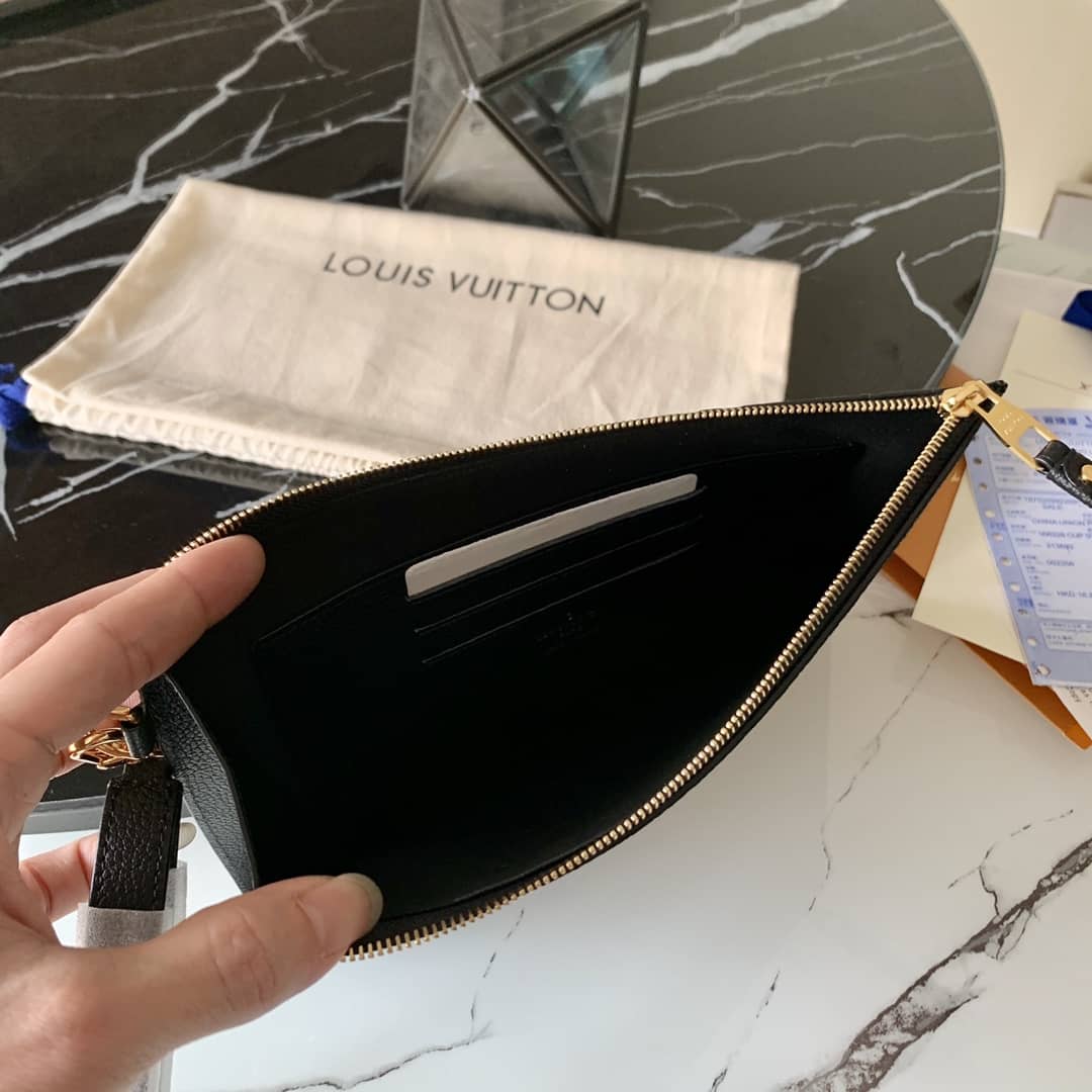 L0vis Vvtt0n Pochette Melanie MM Monogram Empreinte Replica Clutch Black M68705