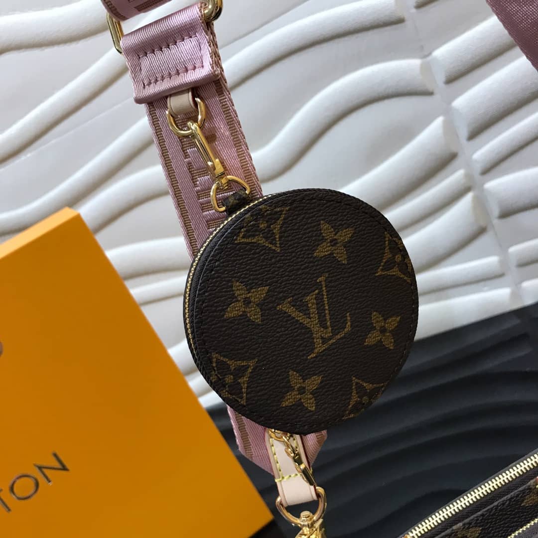 L0vis Vvtt0n Monogram Canvas Multi Pochette Replica Pink M44823