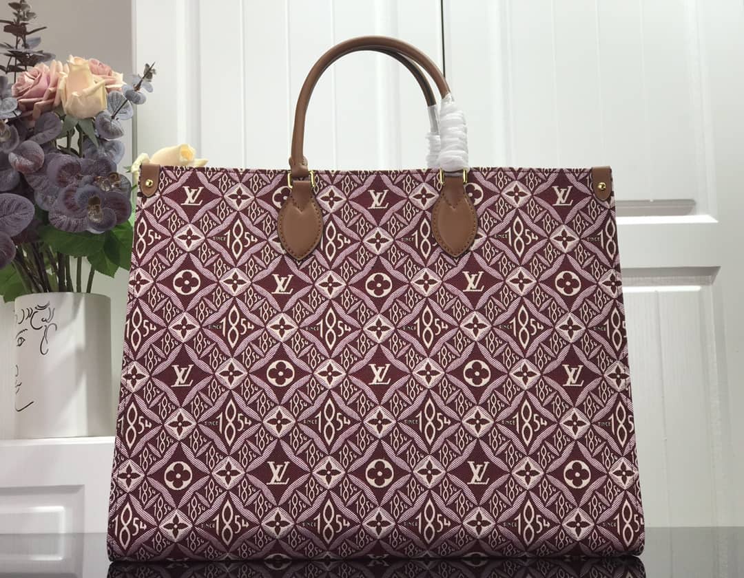 LV Tote Dupe On the Go GM Since 1854 Tote Replica Red M57207