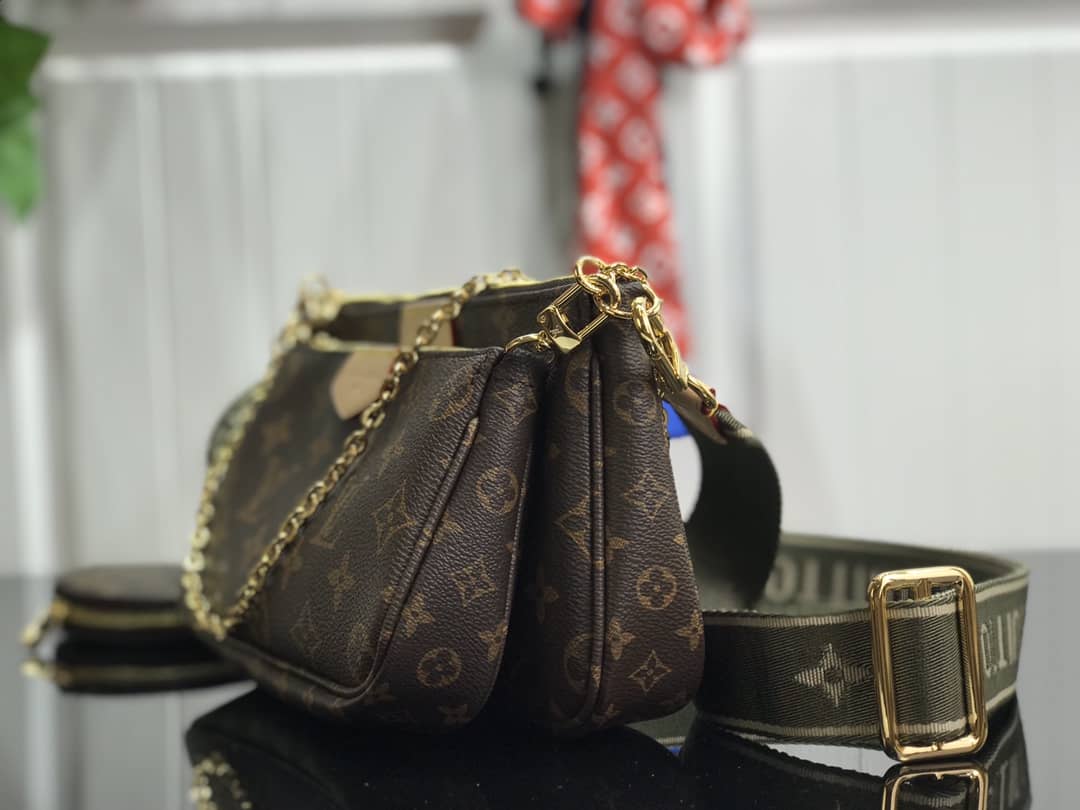 L0vis Vvtt0n Monogram Canvas Multi Pochette Replica Green M44823