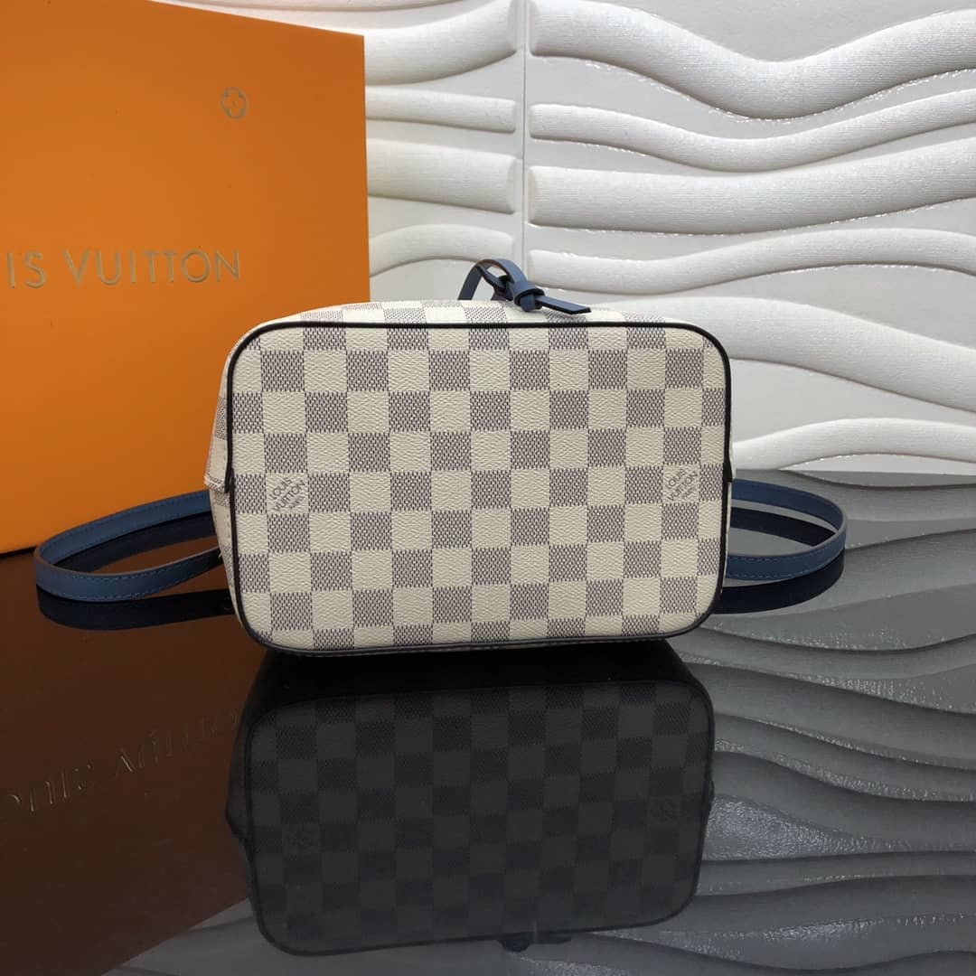 L0vis Vvtt0n Noe Monogram Canvas Replica Bucket Bag Beige Blue