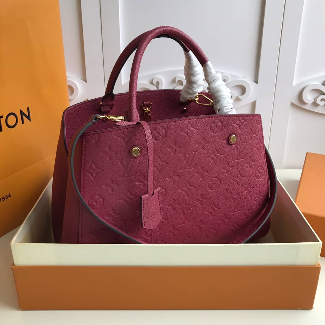 L0vis Vvtt0n Monogram Montaigne MM Shoulder Bag Replica Red M41048