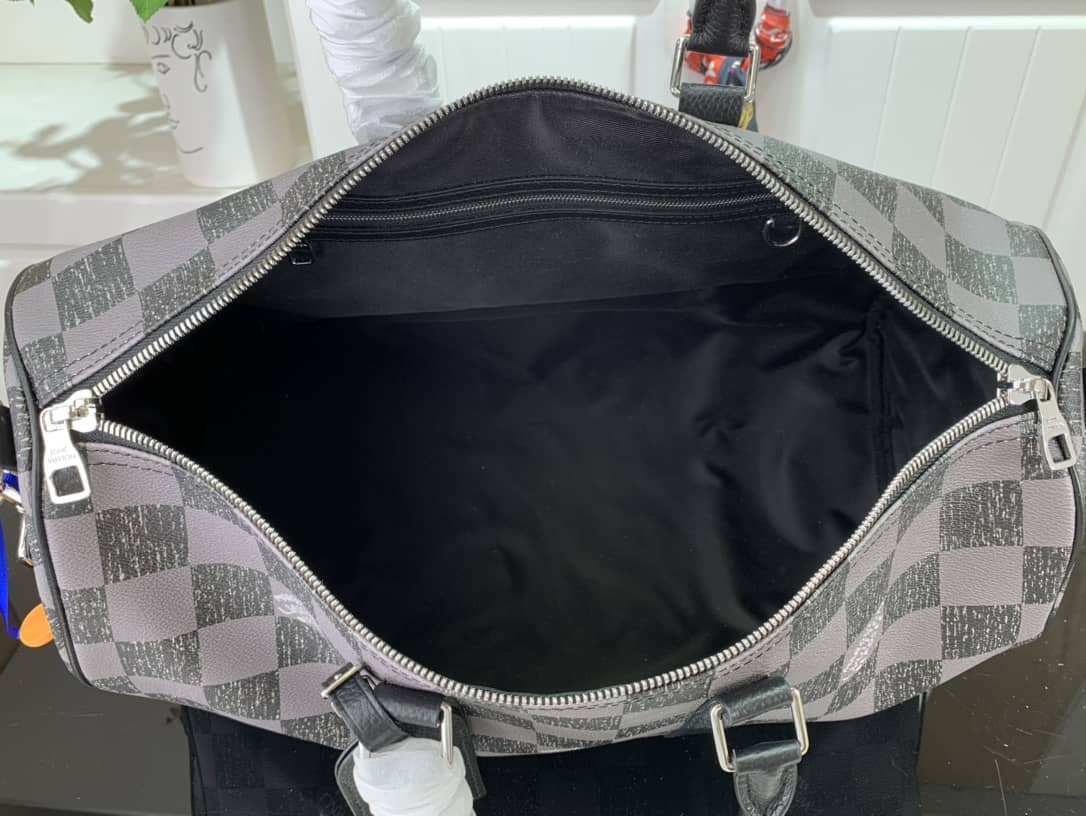L0vis Vvtt0n Keepall Bandoulière 45 Virgil Abloh Bag Replica Black N80404