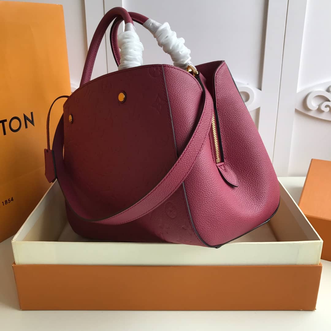 L0vis Vvtt0n Monogram Montaigne MM Shoulder Bag Replica Red M41048