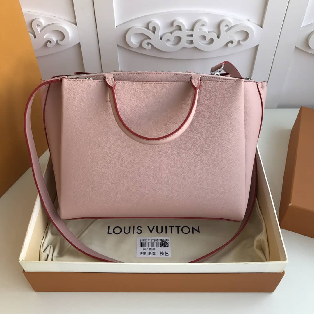 L0vis Vvtt0n Lockmeto Tote Leather Tote Replica Pink M54569