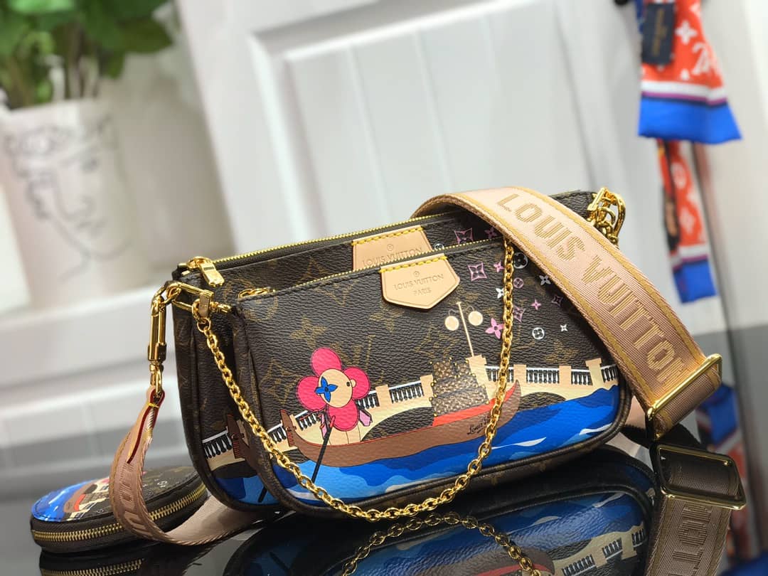 L0vis Vvtt0n Monogram Canvas Multi Pochette Replica Brown M44823