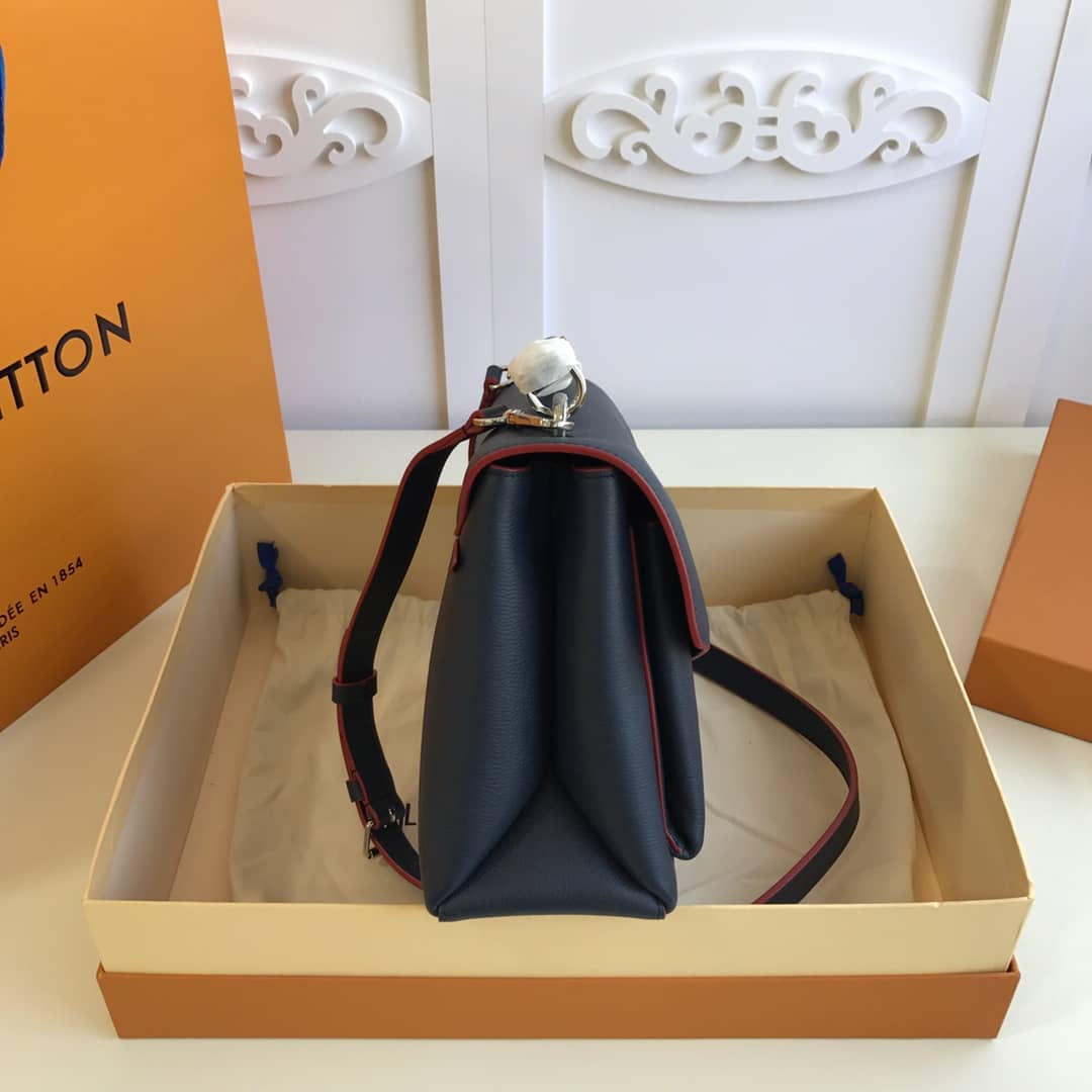 L0vis Vvtt0n MyLockMe 2way Leather Grain Replica Satchel Black M54849