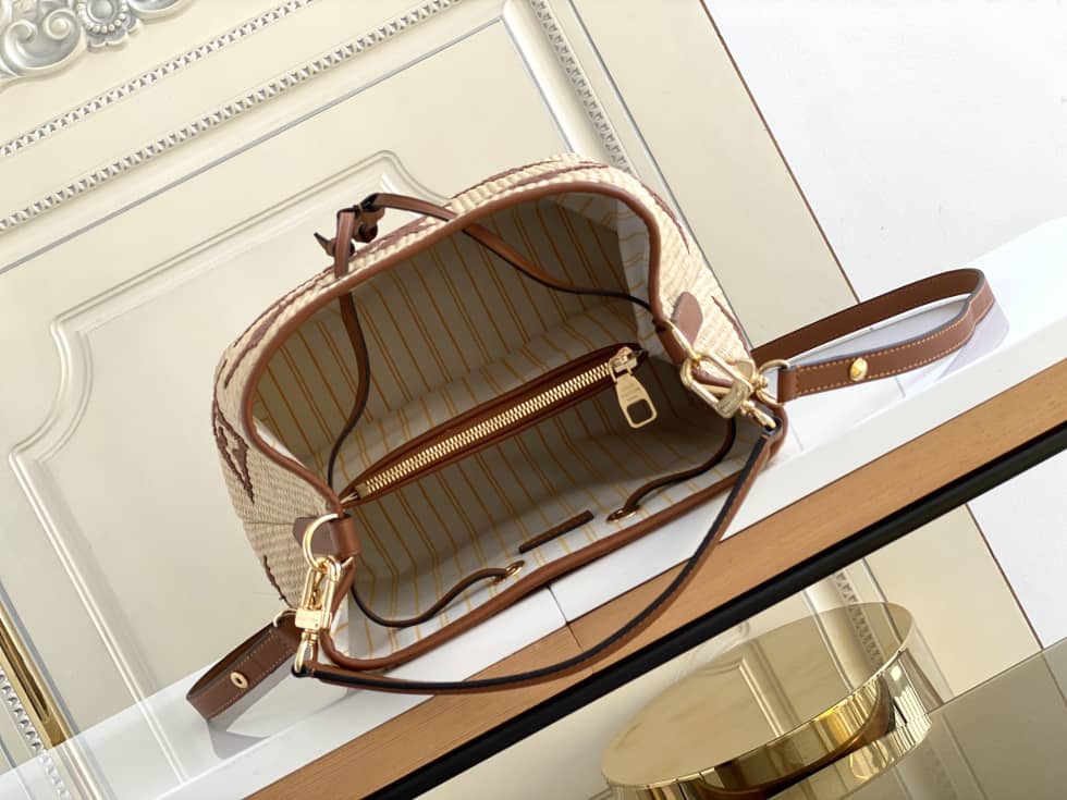 L0vis Vvtt0n NONO MM Apricot M57704 Replica Bucket Bag